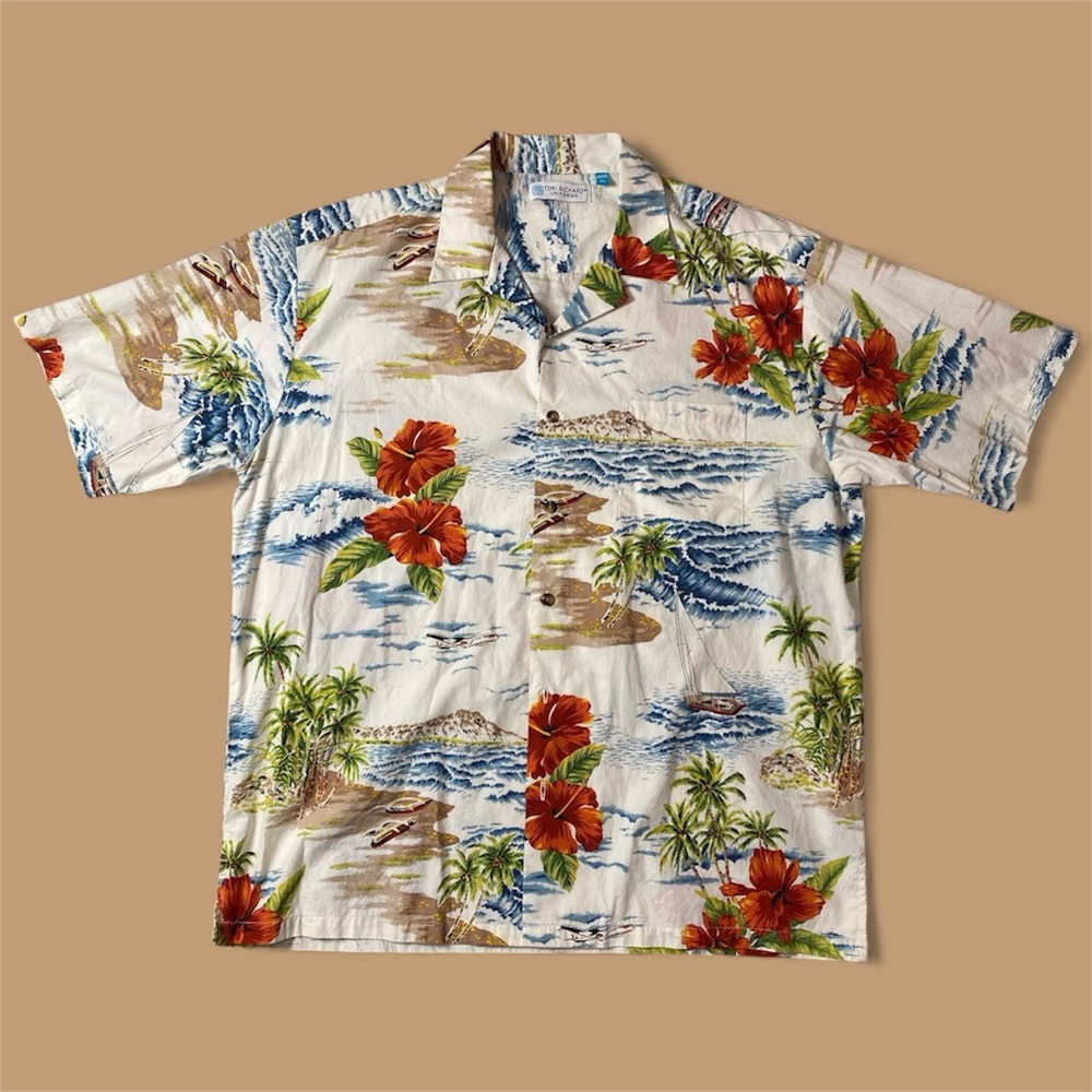 Tori Richard tropical Hawaiian button up- Size XL